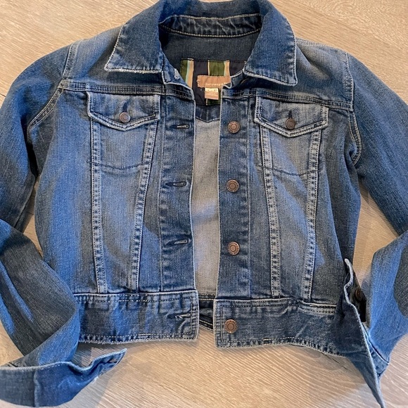 Abercrombie & Fitch Denim Cropped Jacket early 2000s - Picture 1 of 4
